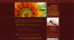 Desktop Screenshot of beverlymassagetherapy.com